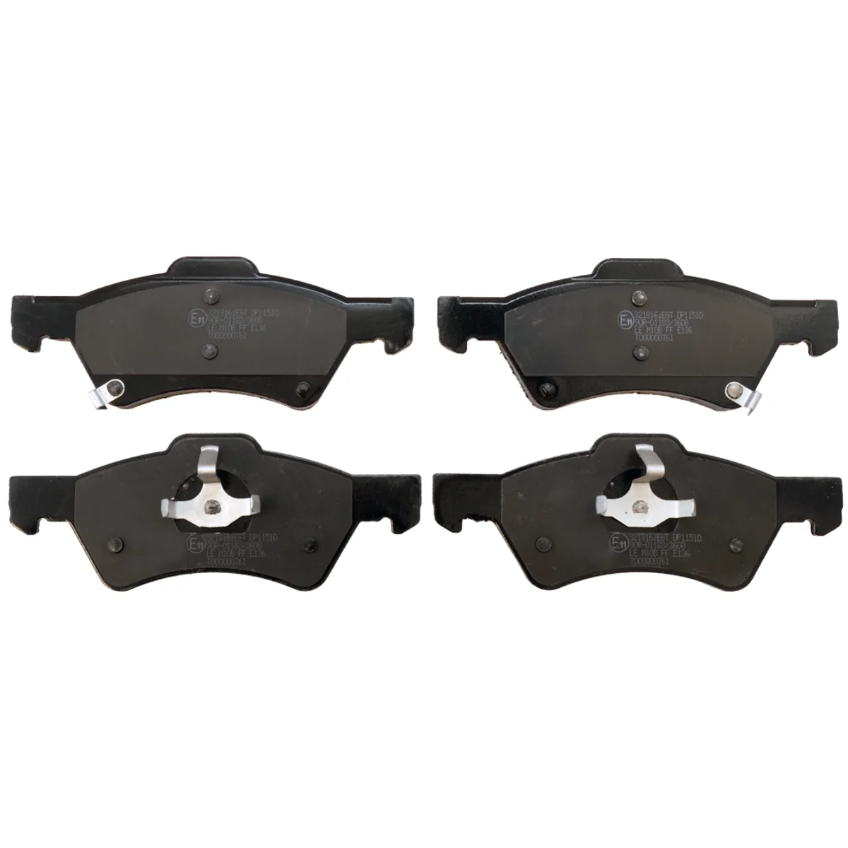 Brake pads set, front axle