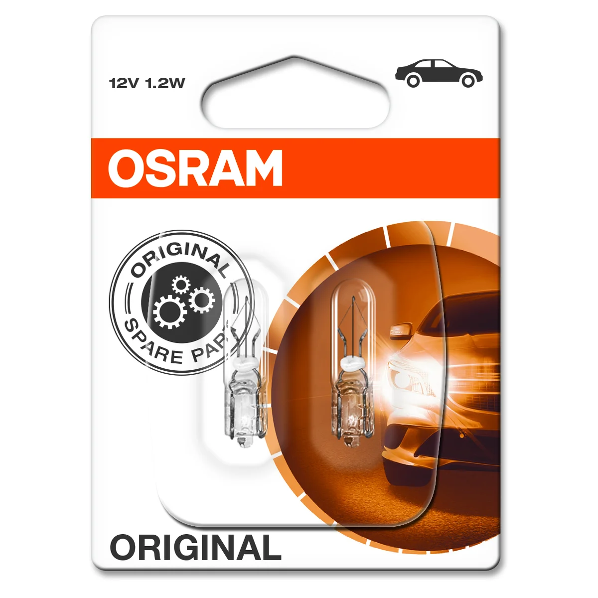 W2W lamp, 1.2W 12V Osram 2-pack