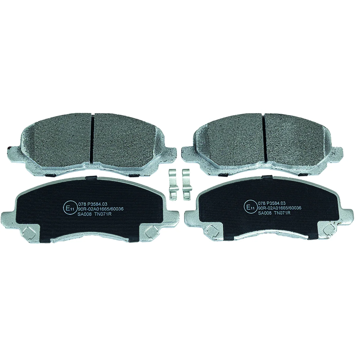 Brake pads set, front axle