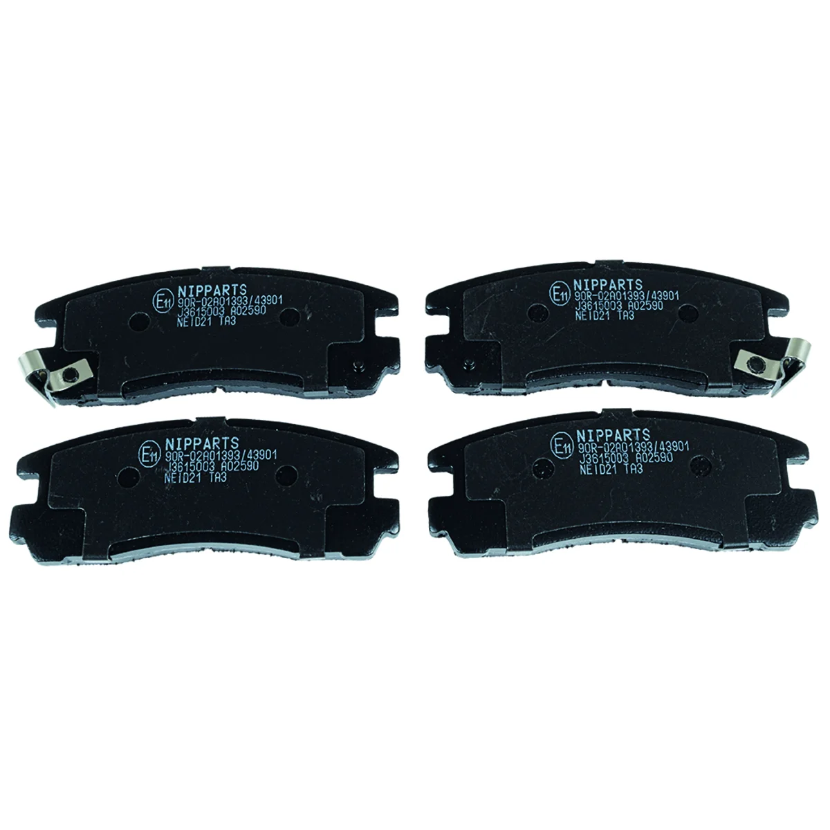 Brake pad kit, Rear axle