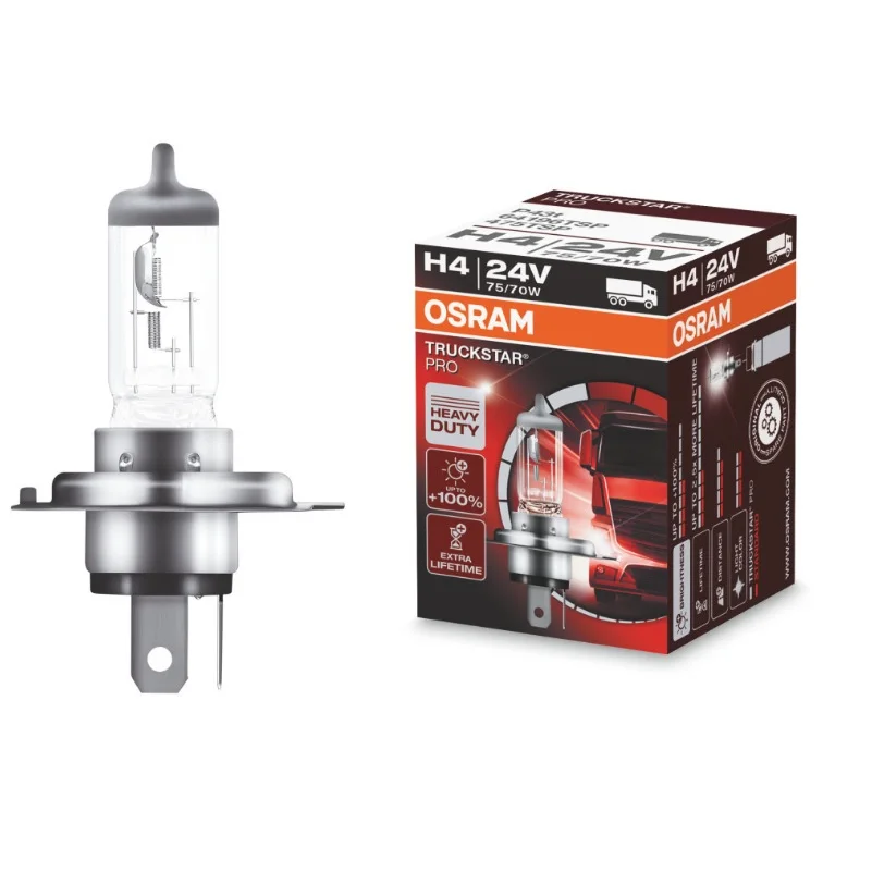 H4 Lamp 24V-70W TruckstarPro