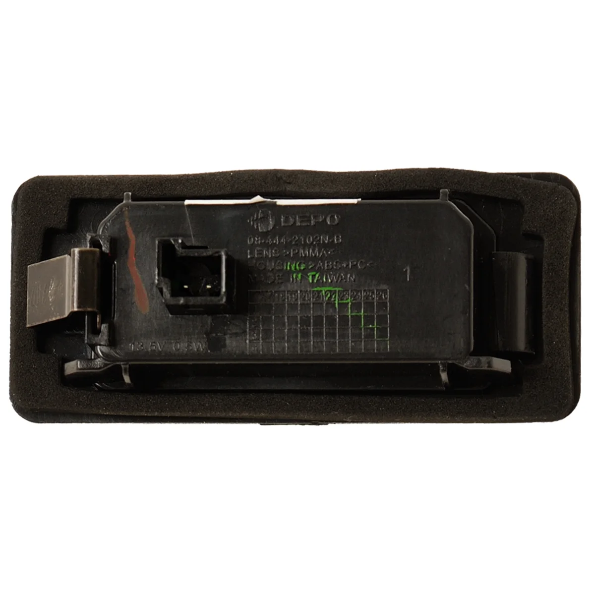 Lighting, registration plate