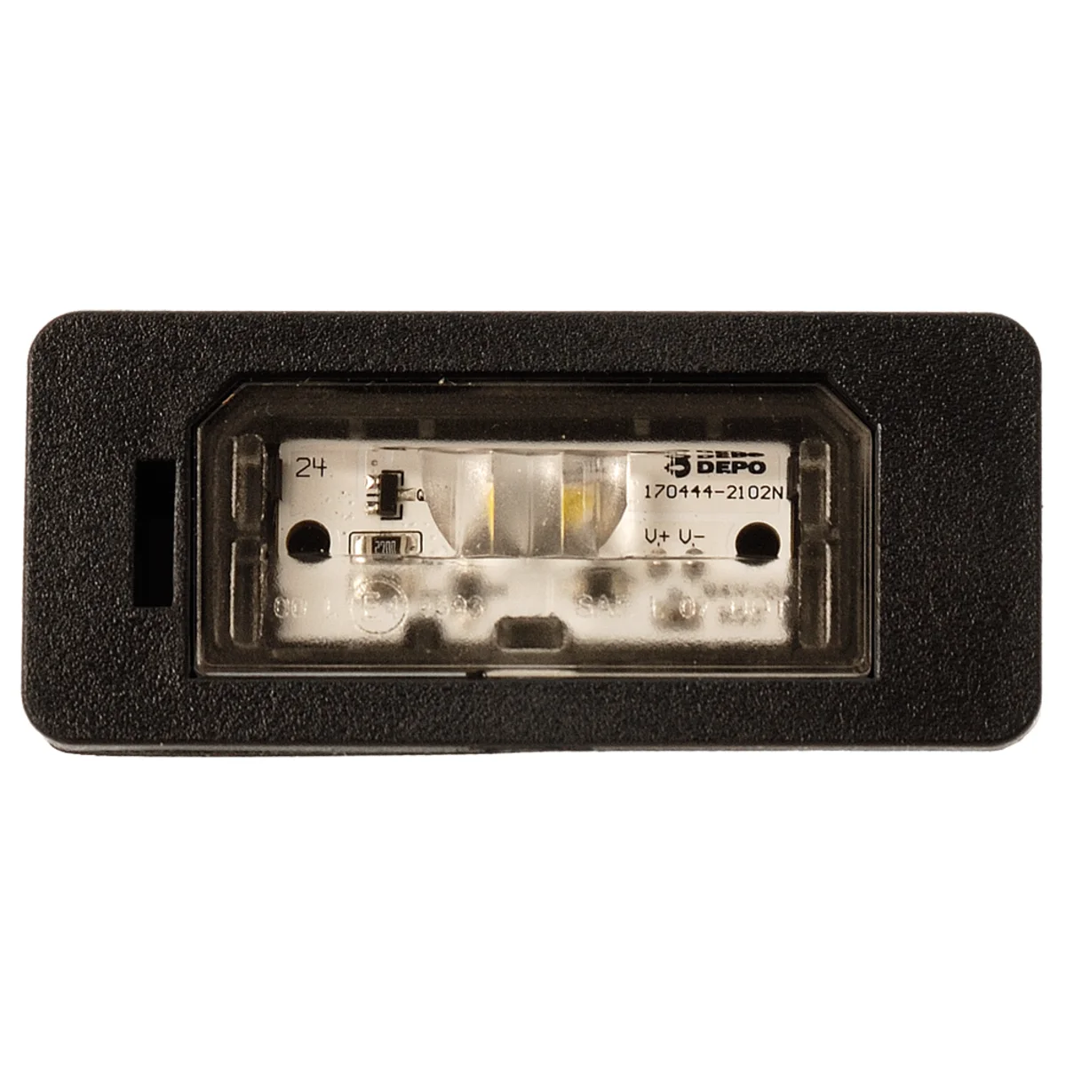 Lighting, registration plate