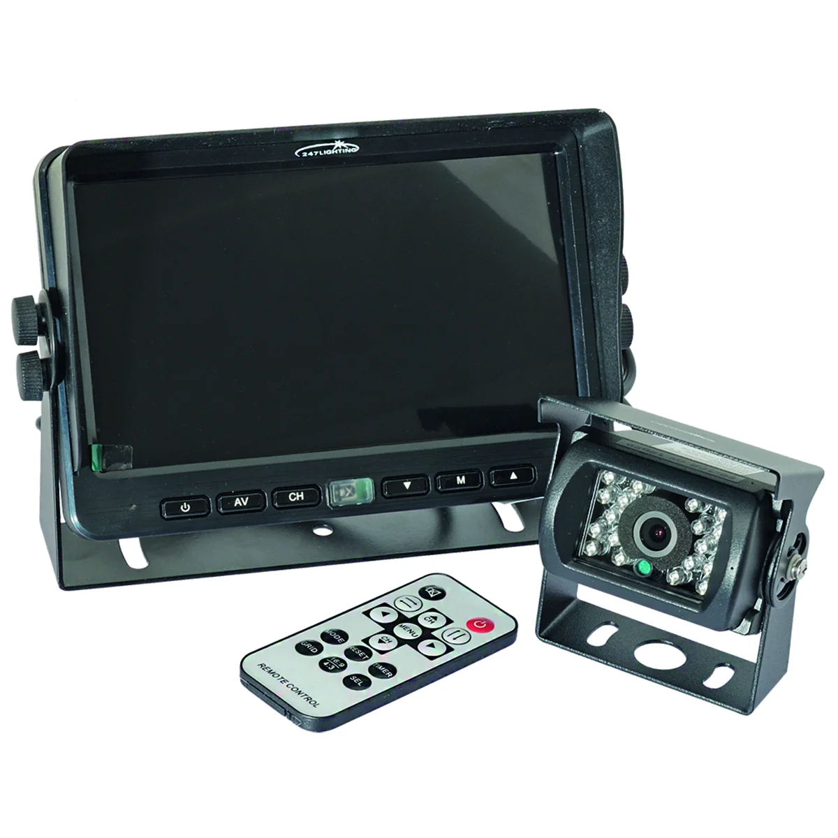 Backup camera kit 7", 12/24V Sound