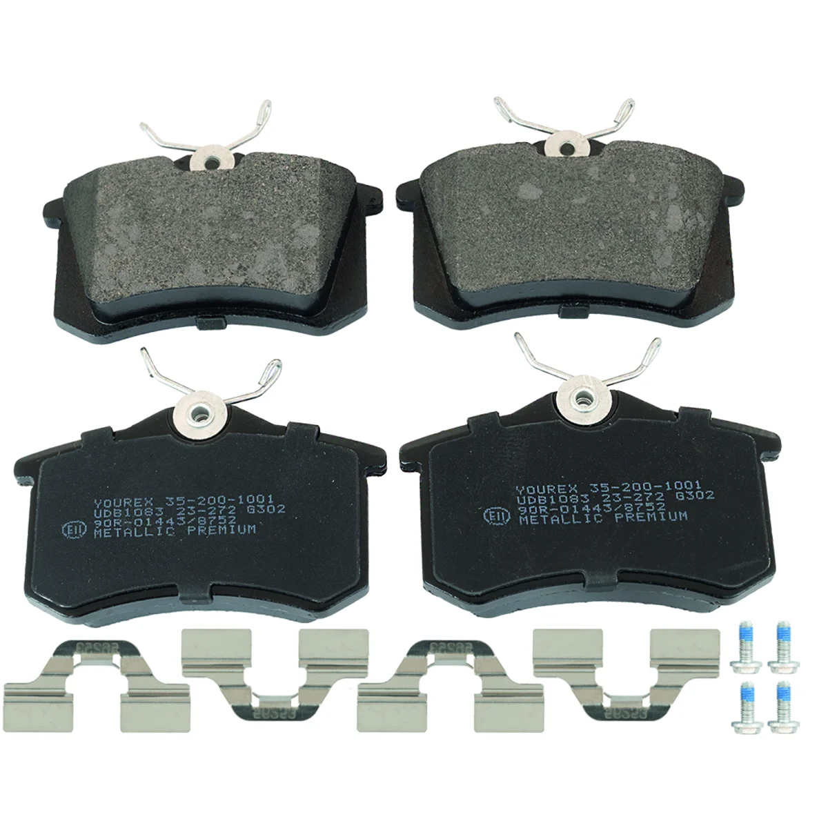 Brake pad kit, Rear axle