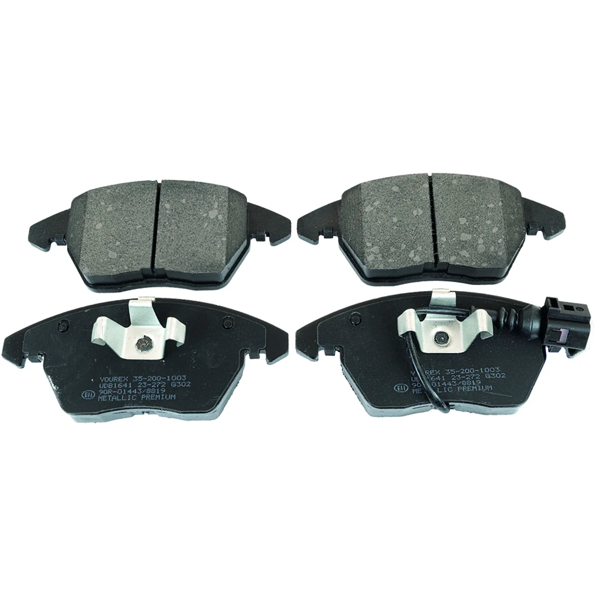 Brake pads set, front axle