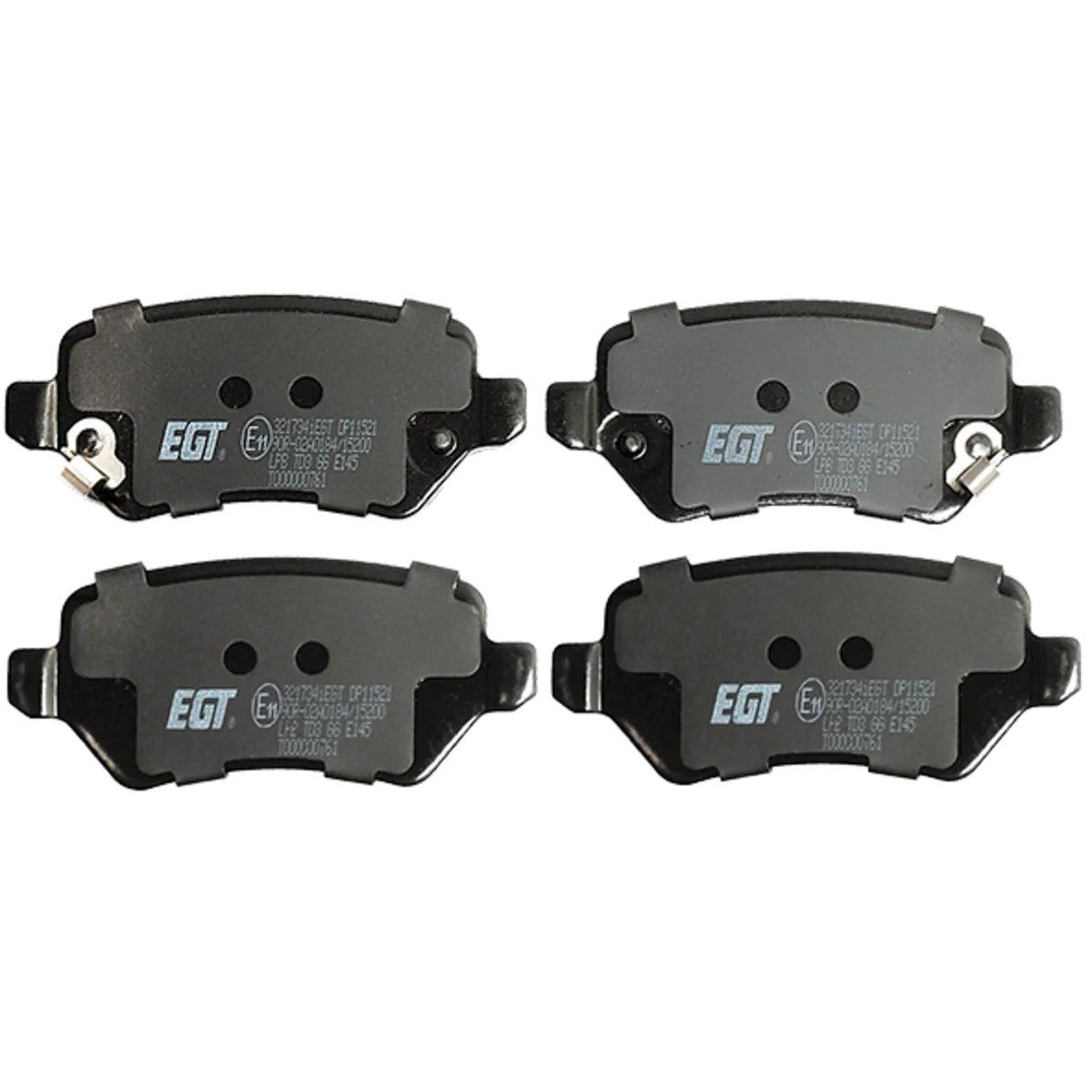 Brake pad kit, Rear axle