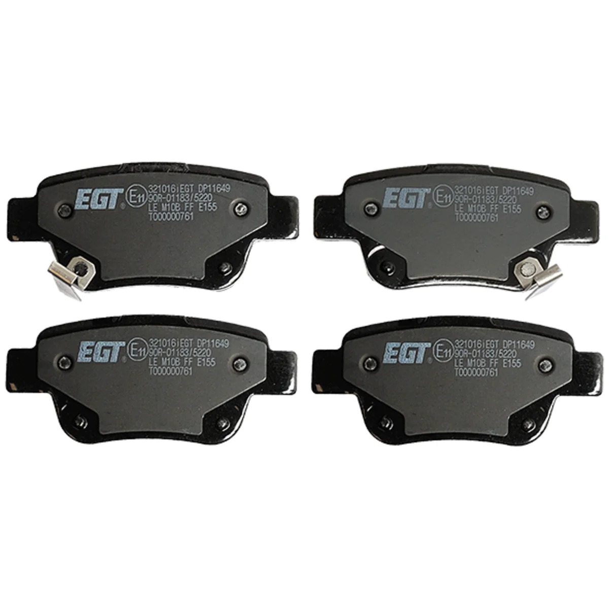 Brake pad kit, Rear axle