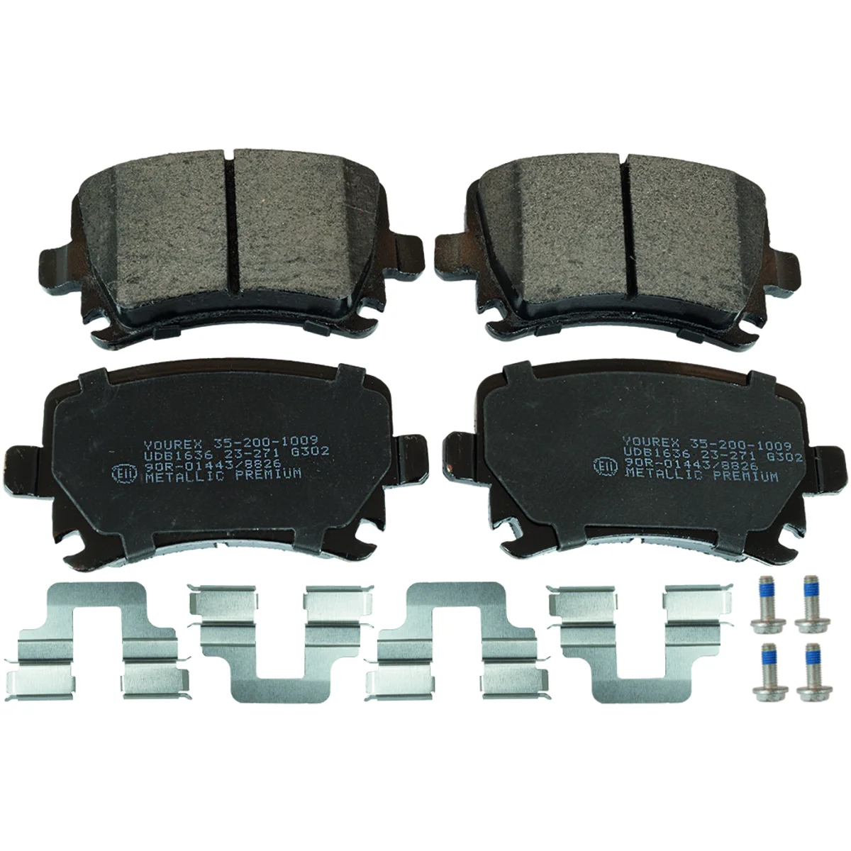 Brake pad kit, Rear axle