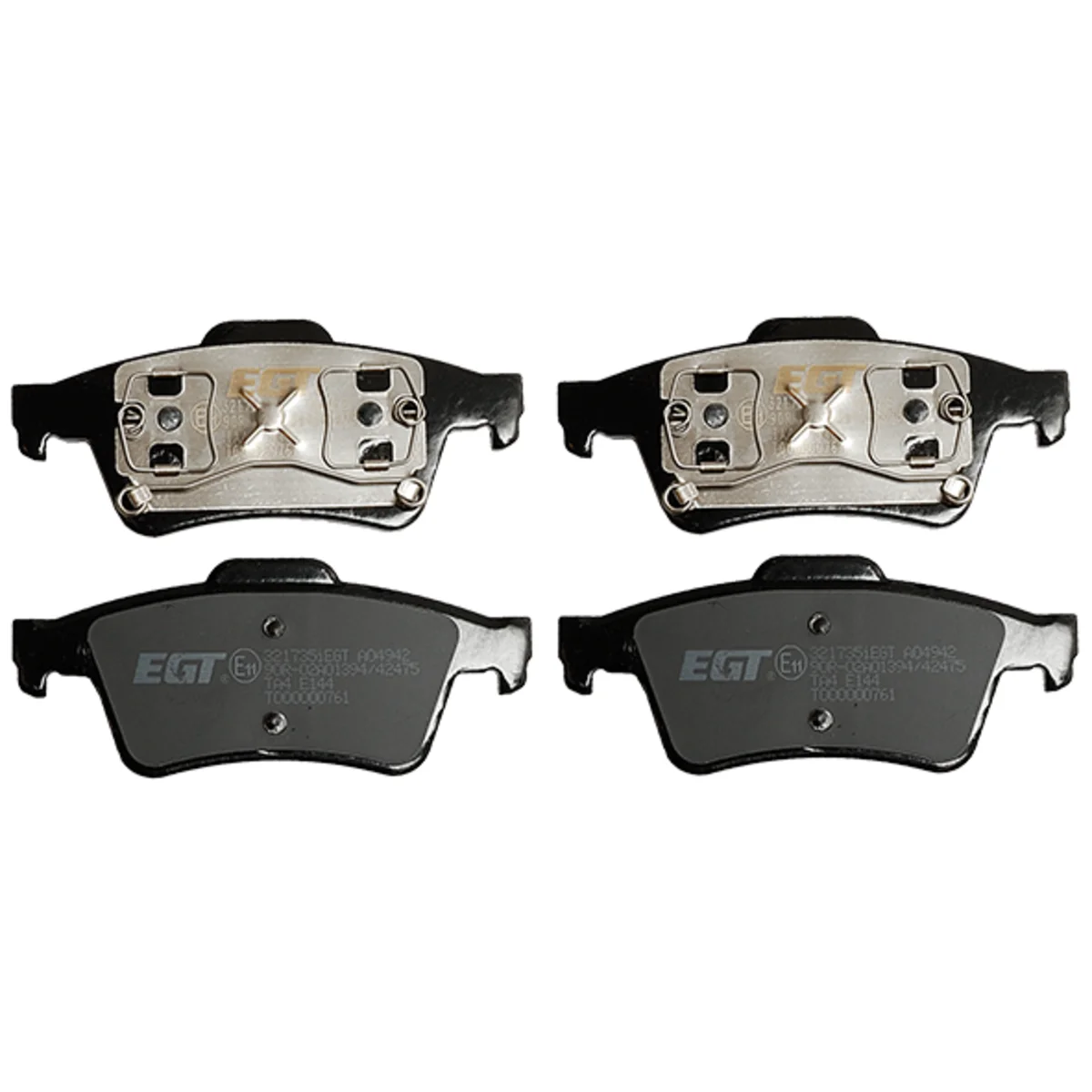 Brake pad kit, Rear axle