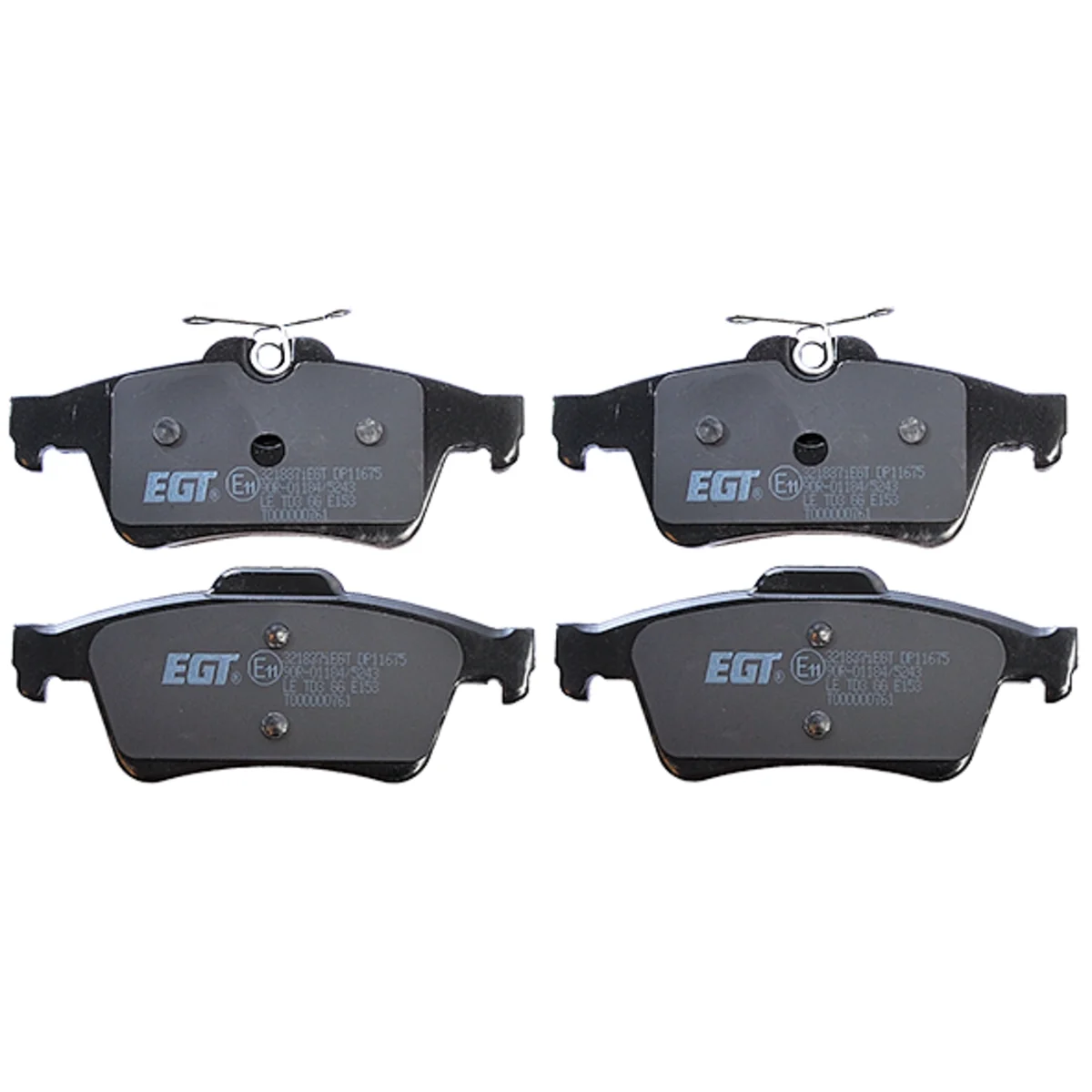 Brake pad kit, Rear axle