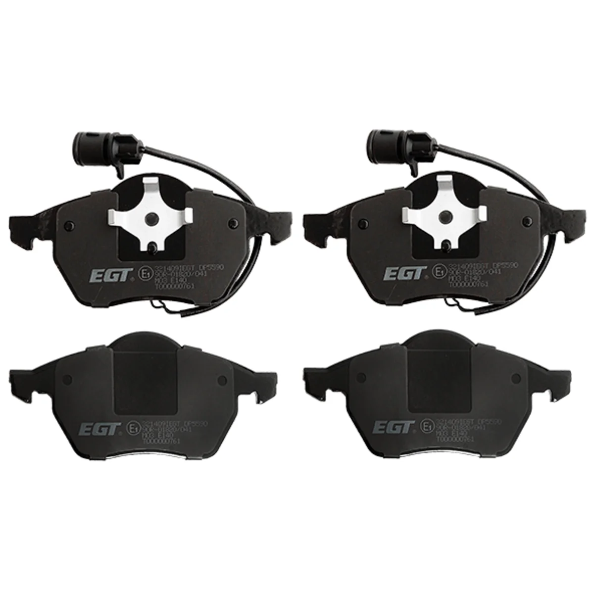 Brake pads set, front axle