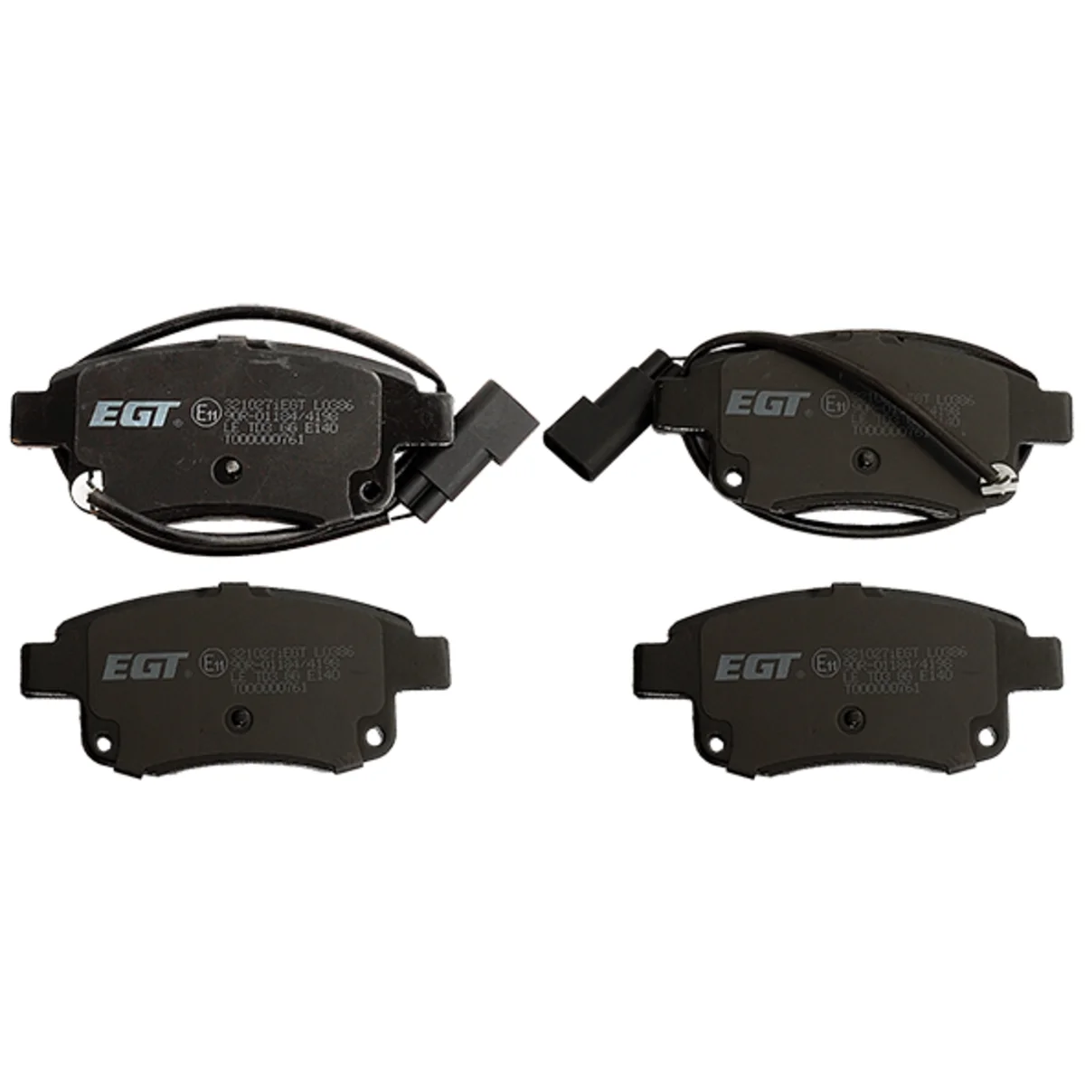 Brake pad kit, Rear axle