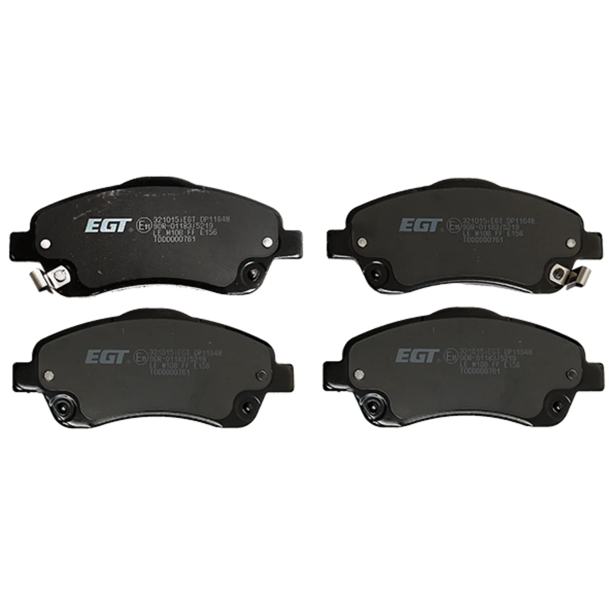 Brake pads set, front axle