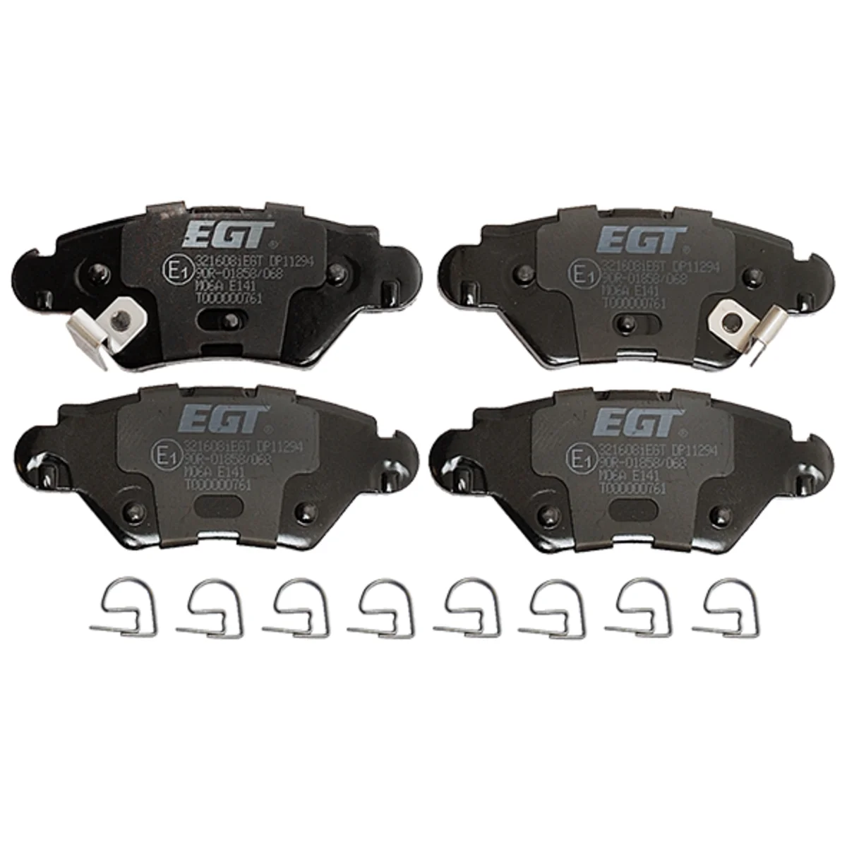 Brake pad kit, Rear axle