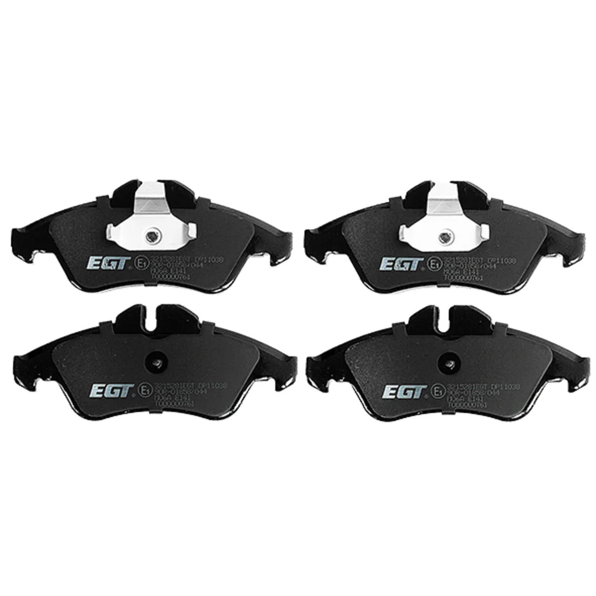 Brake pads set, front axle