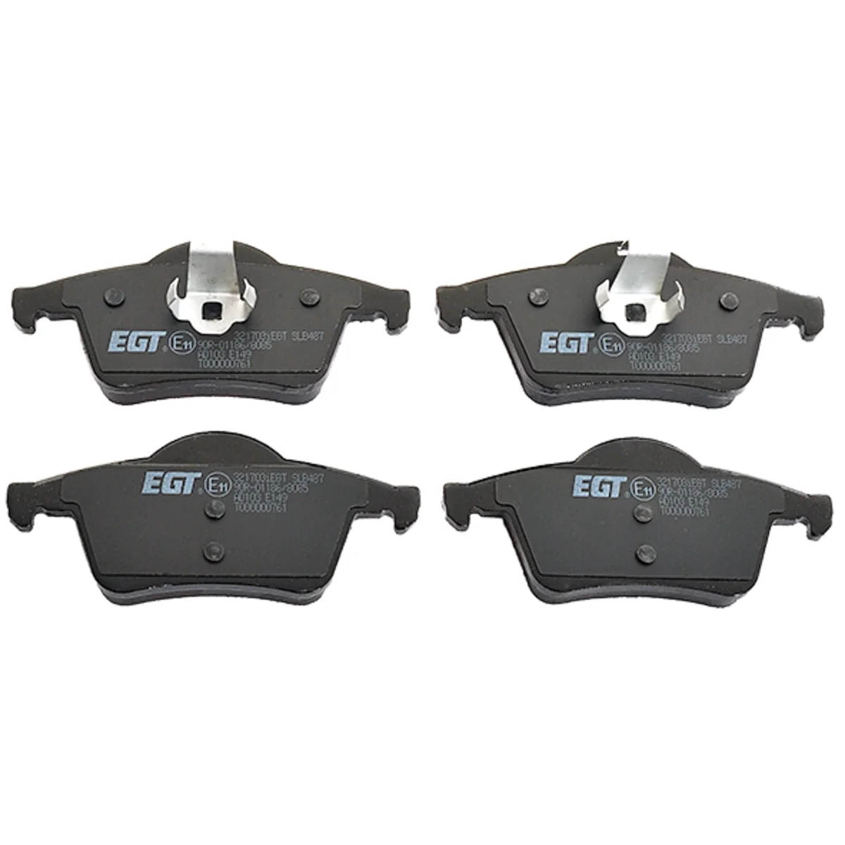 Brake pad kit, Rear axle