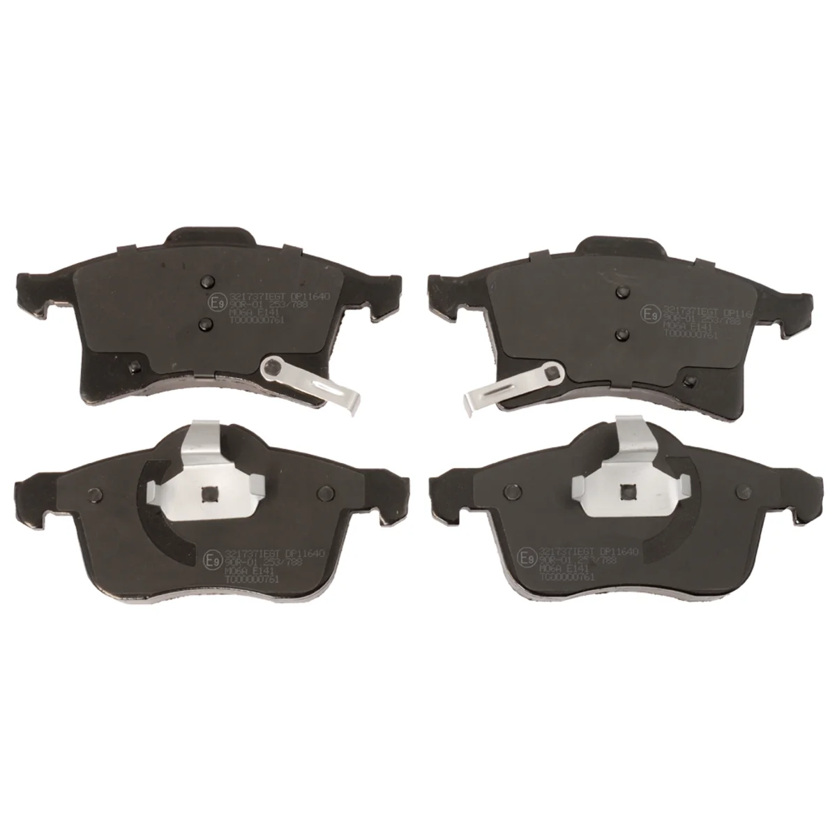 Brake pads set, front axle