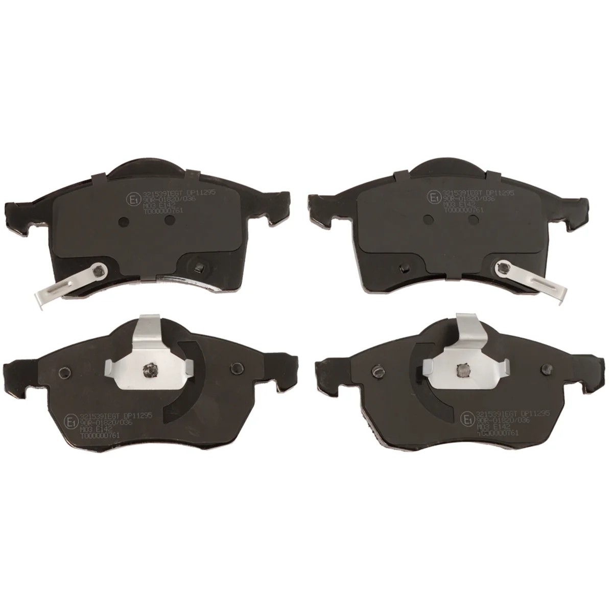 Brake pads set, front axle