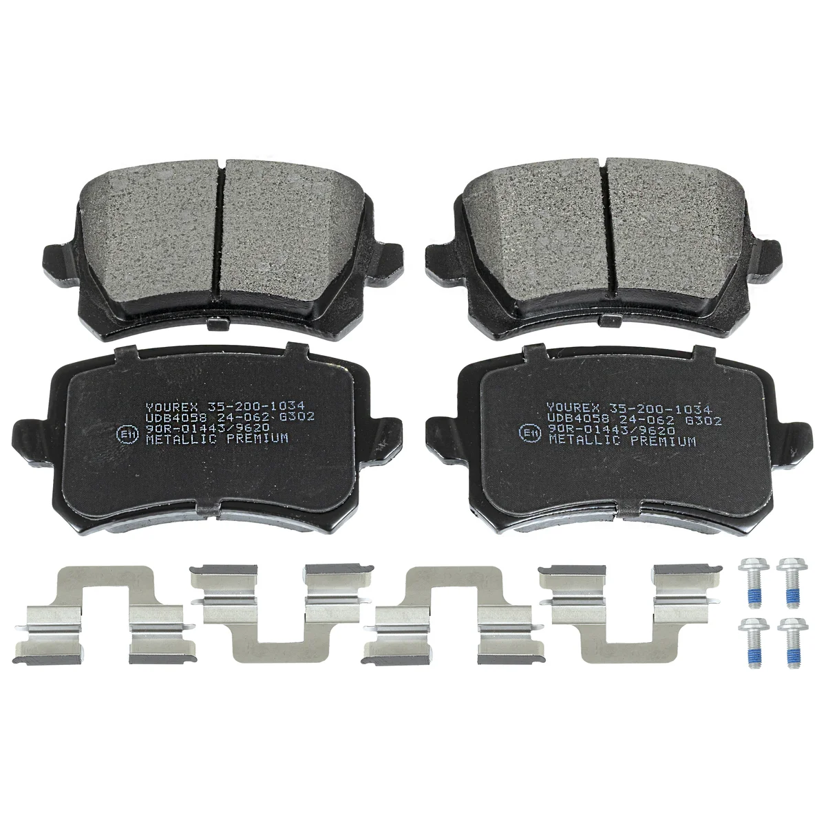 Brake pad kit, Rear axle