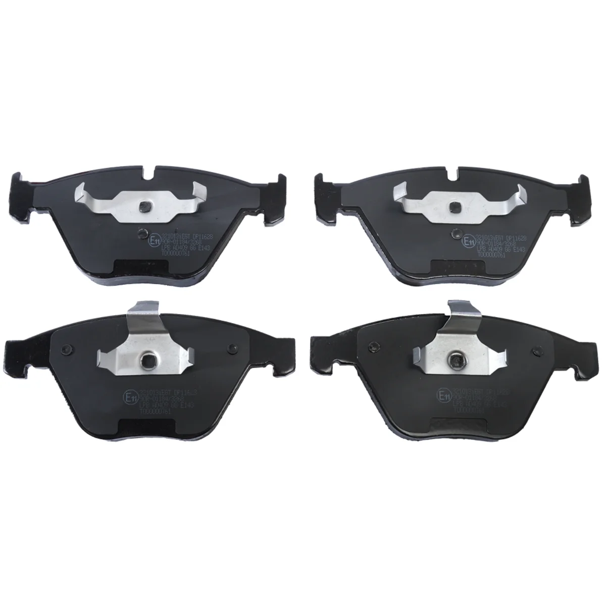 Brake pads set, front axle