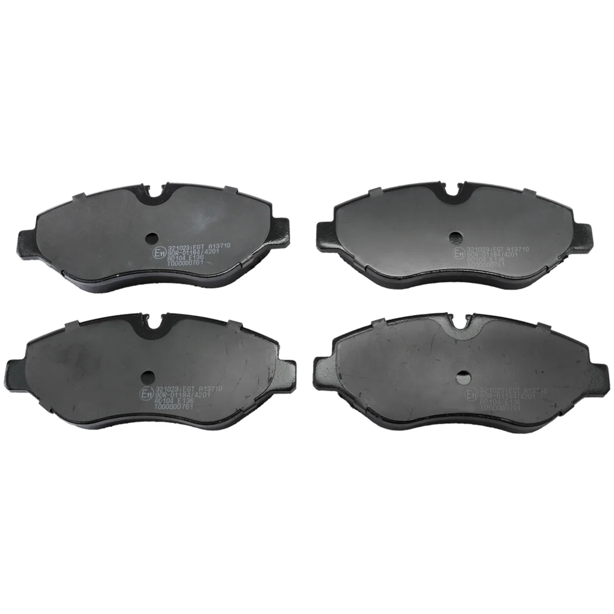 Brake pads set, front axle