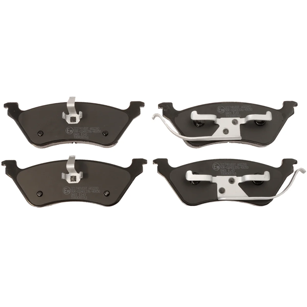 Brake pad kit, Rear axle