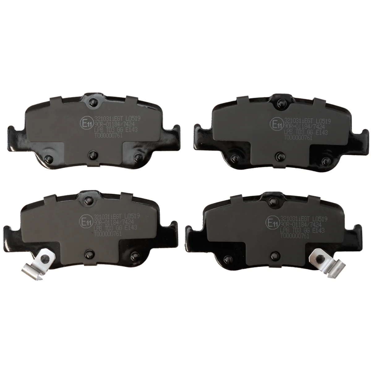 Brake pad kit, Rear axle