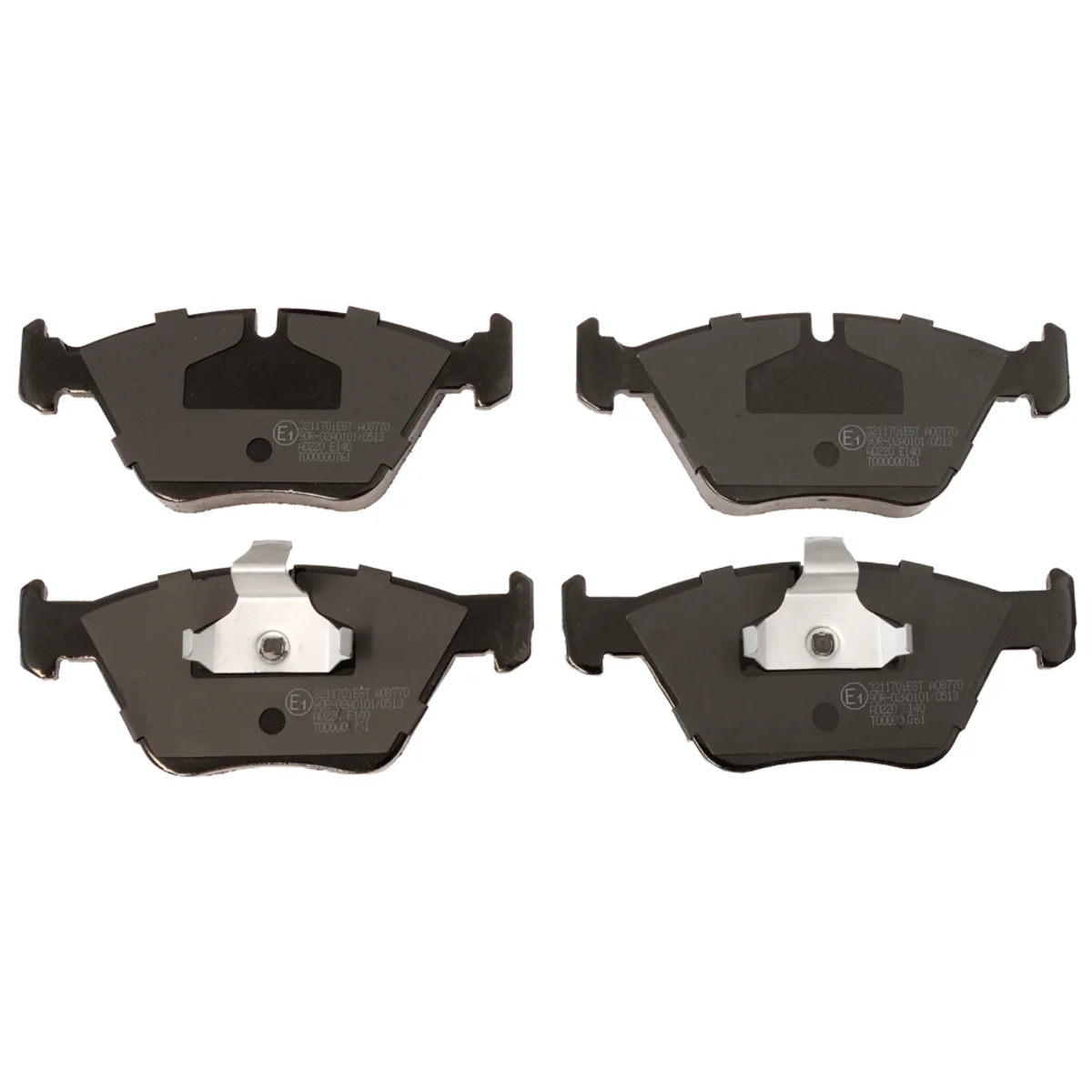 Brake pads set, front axle