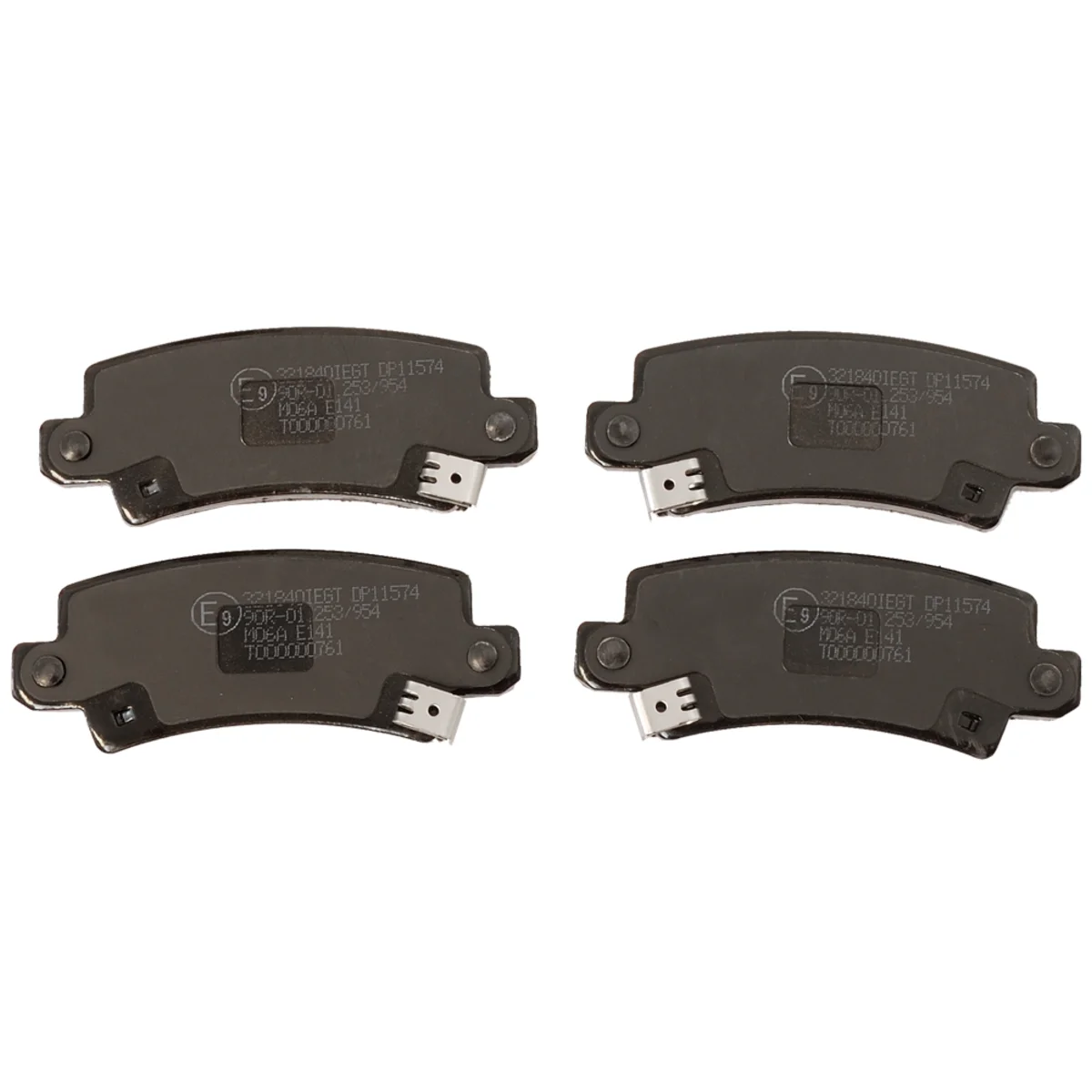 Brake pad kit, Rear axle
