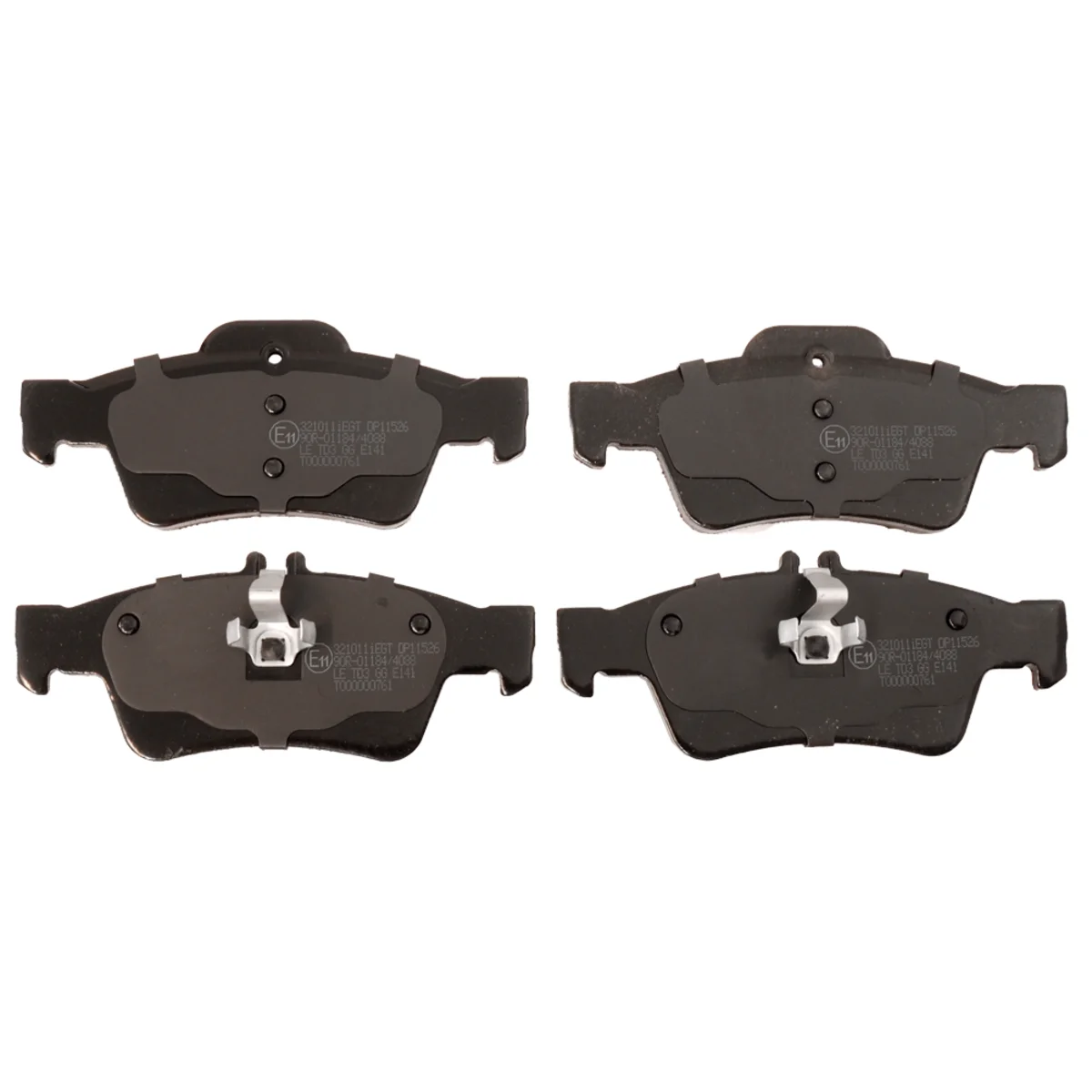 Brake pad kit, Rear axle