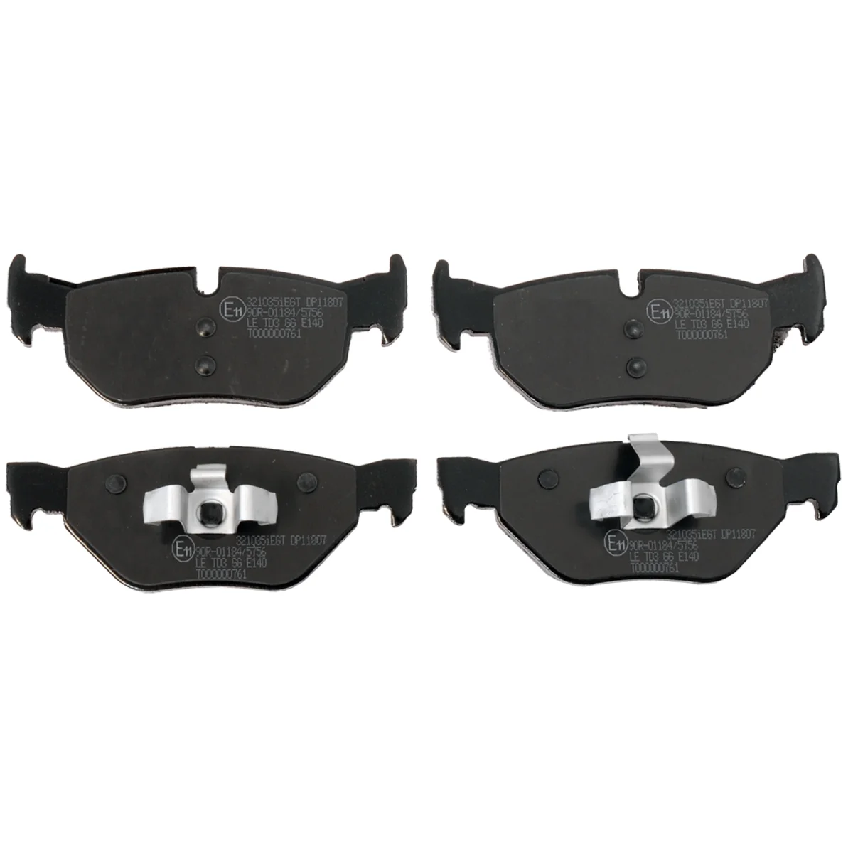 Brake pad kit, Rear axle