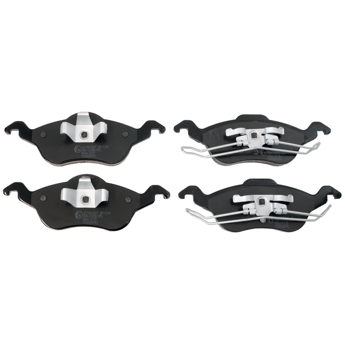 Brake pads set, front axle