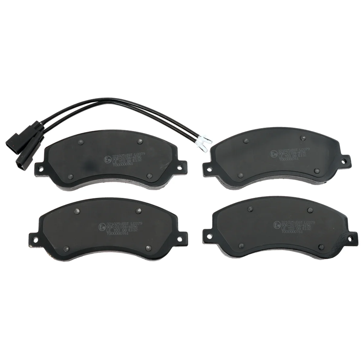 Brake pads set, front axle