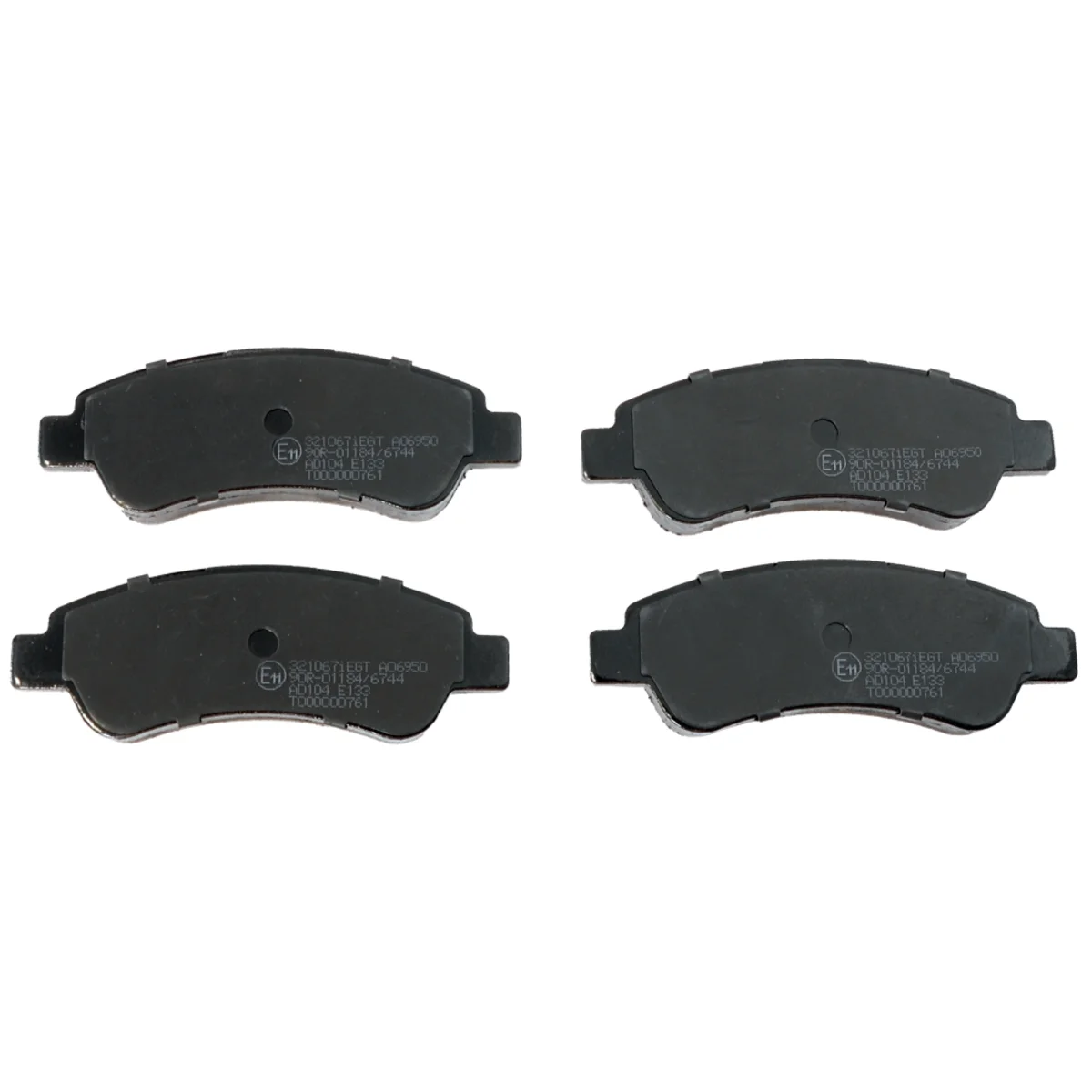 Brake pad kit, Rear axle