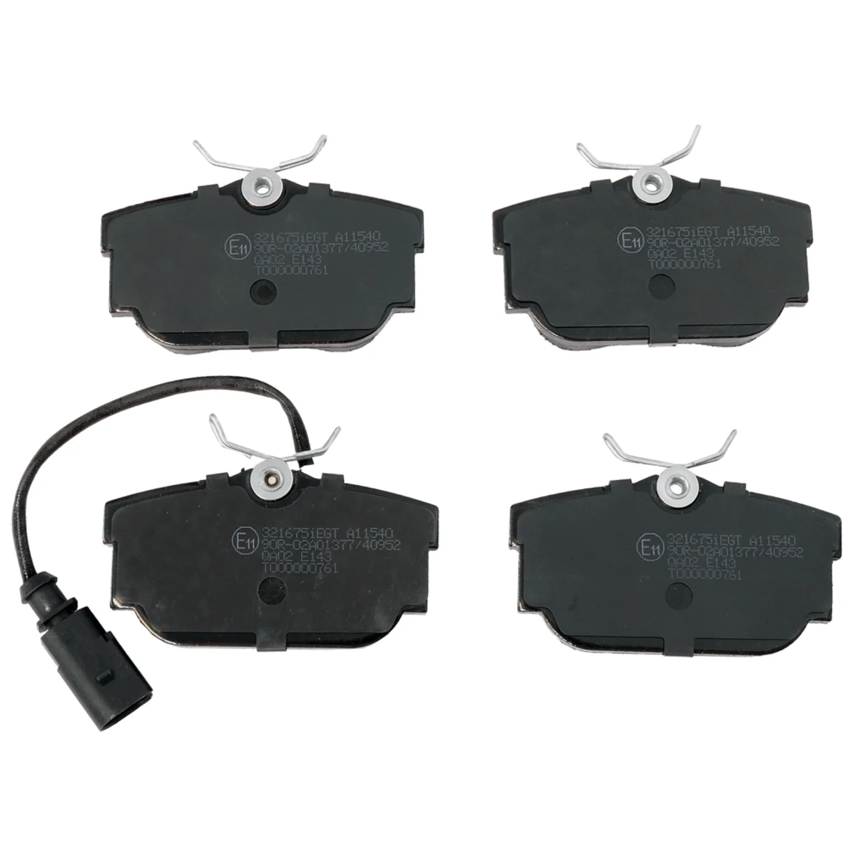 Brake pad kit, Rear axle