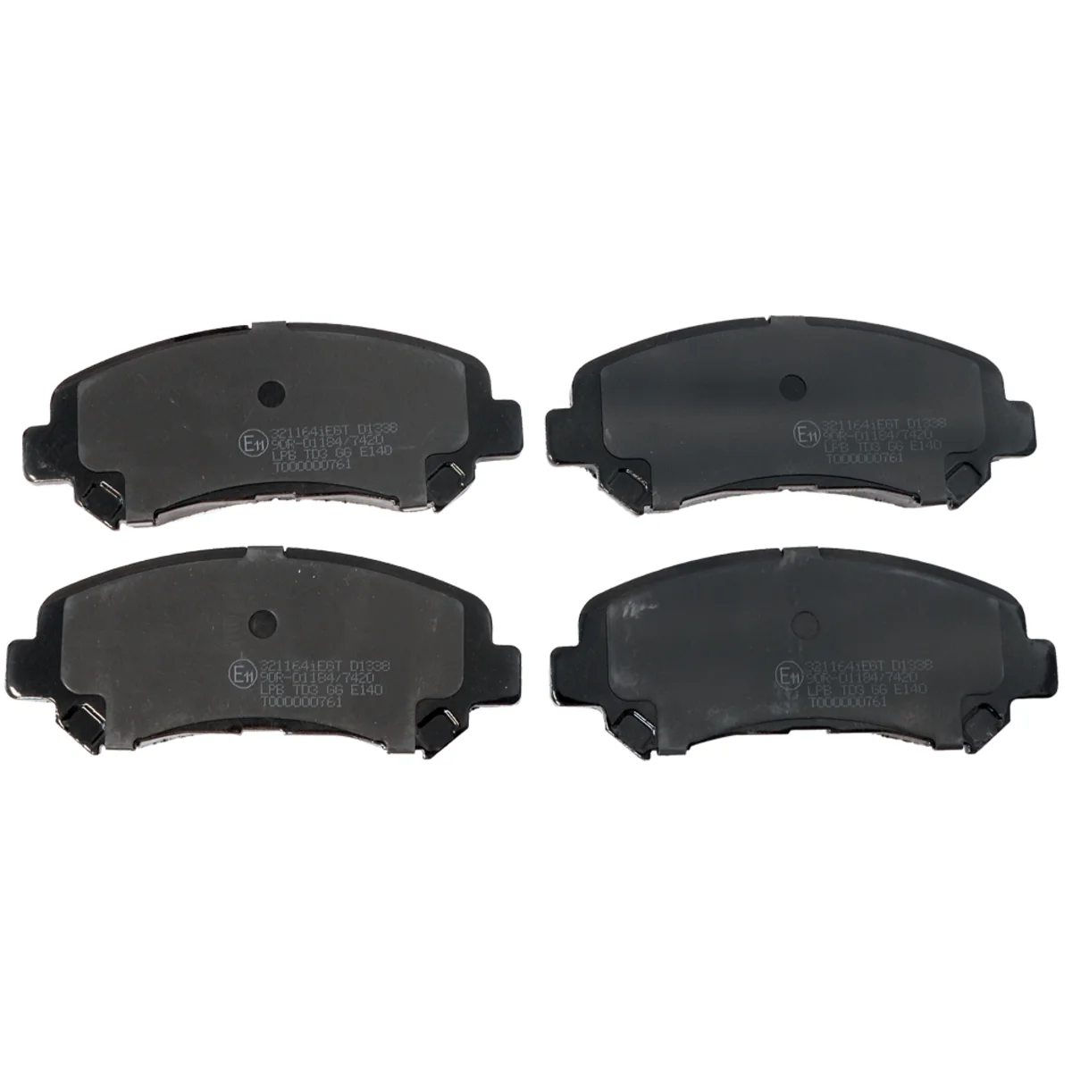 Brake pads set, front axle