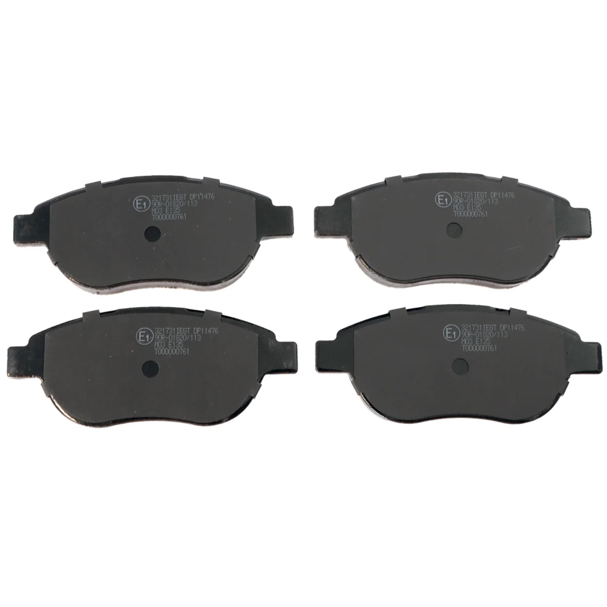 Brake pads set, front axle