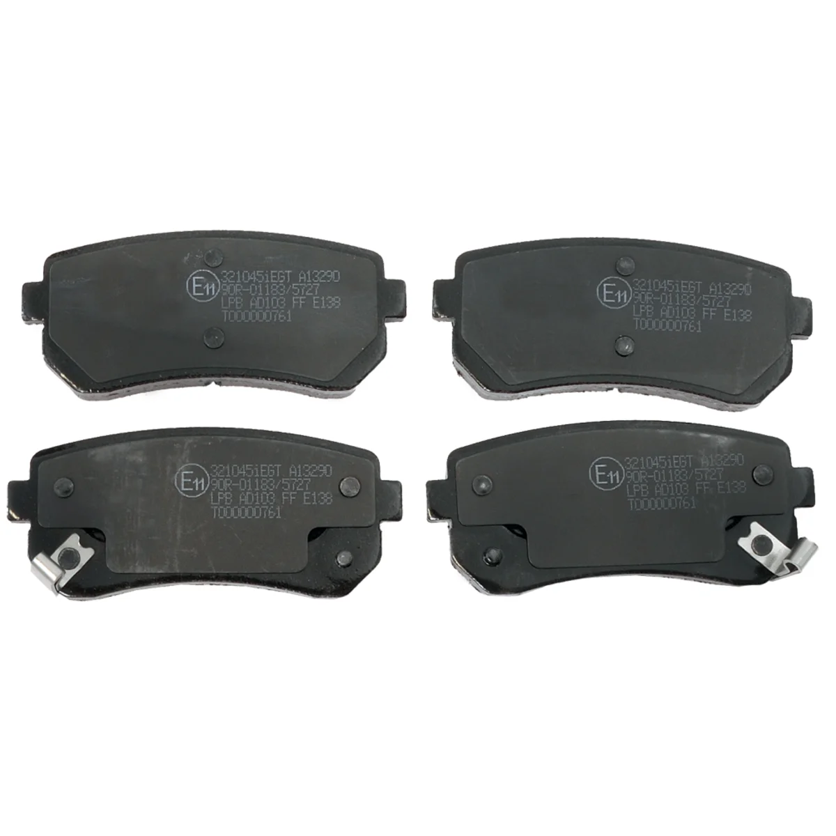 Brake pad kit, Rear axle