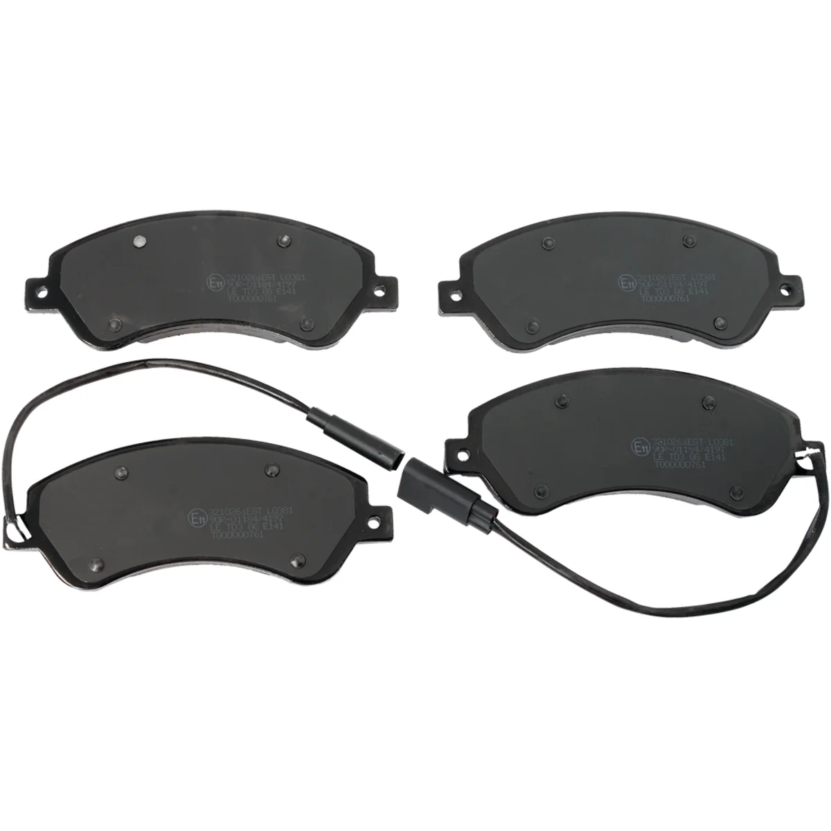 Brake pads set, front axle