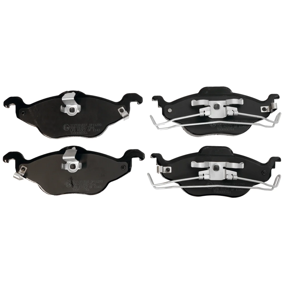 Brake pads set, front axle