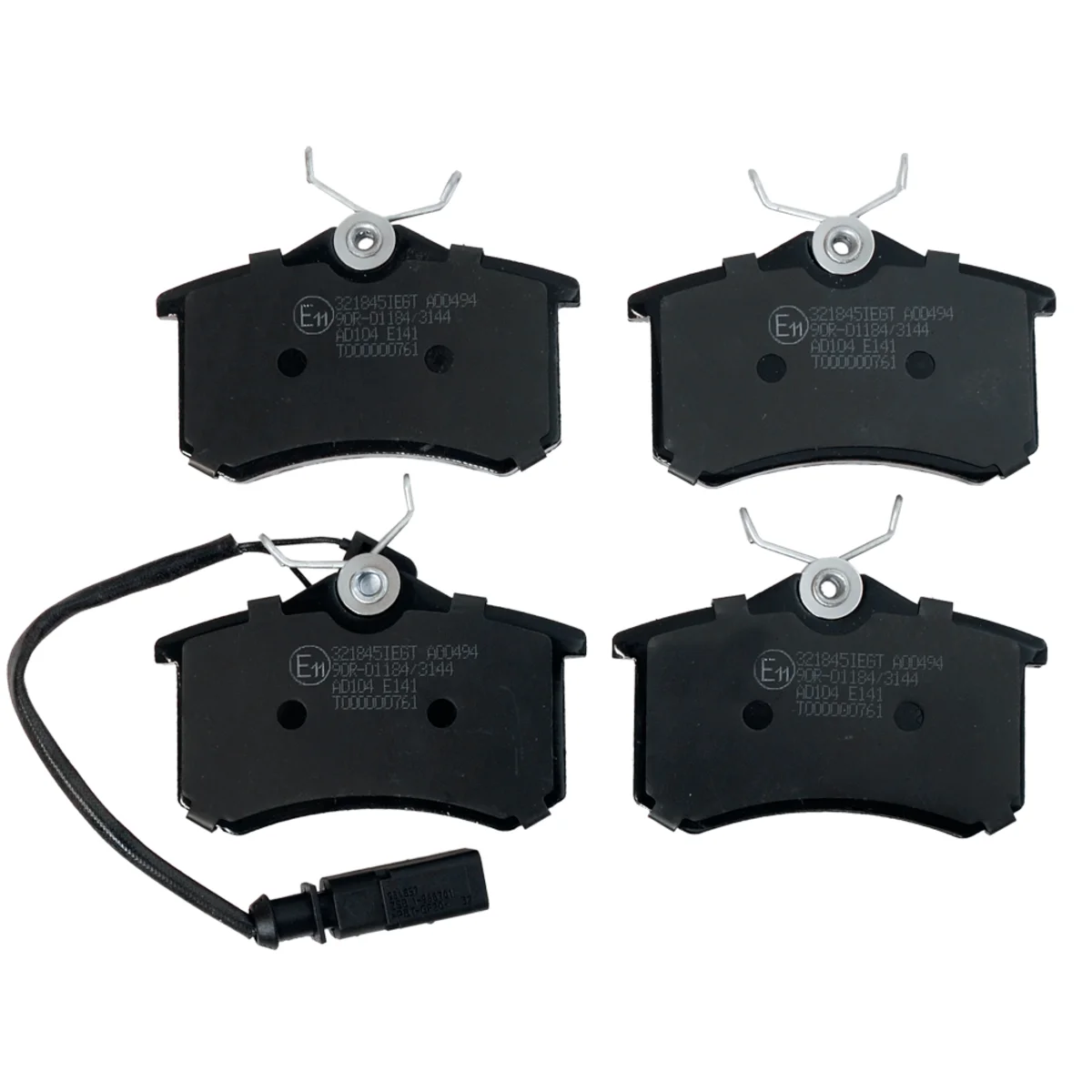 Brake pad kit, Rear axle