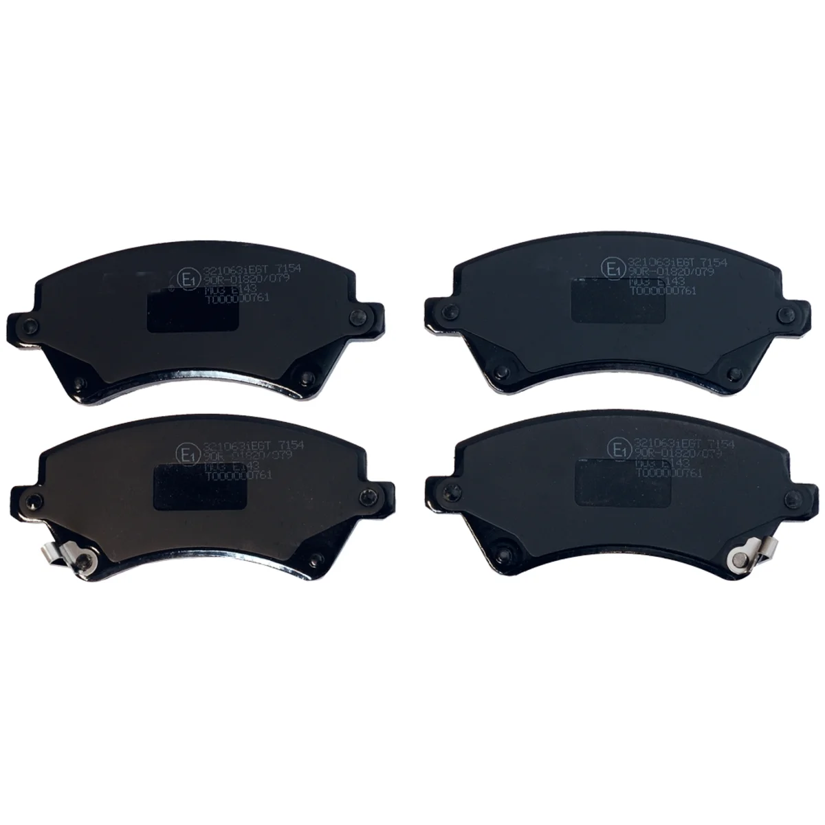 Brake pads set, front axle