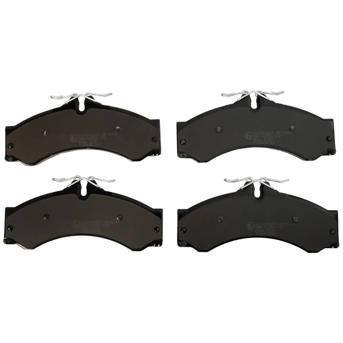 Brake pad set, front/rear axle