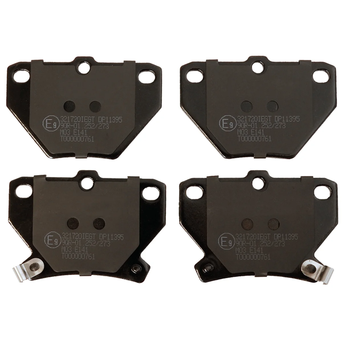 Brake pad kit, Rear axle