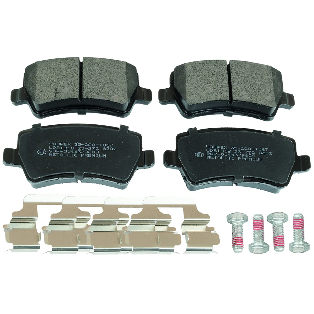 Brake pad kit, Rear axle