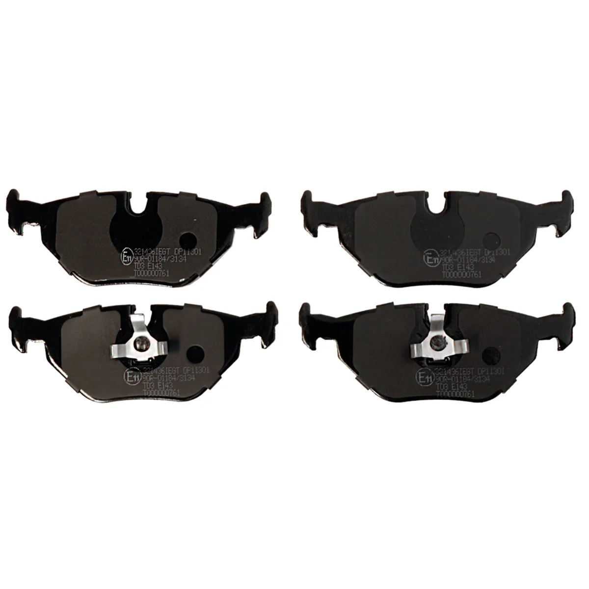 Brake pad kit, Rear axle