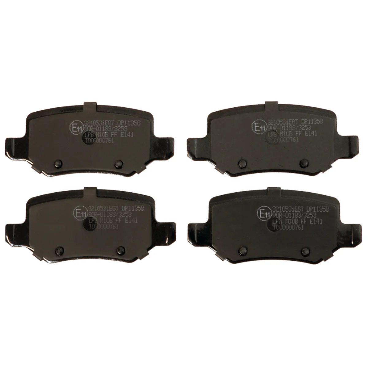 Brake pad kit, Rear axle