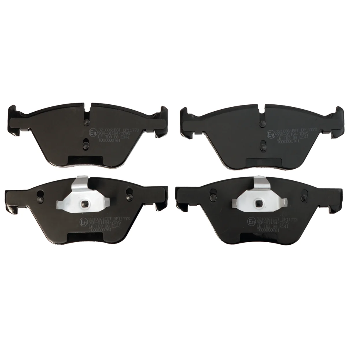 Brake pads set, front axle