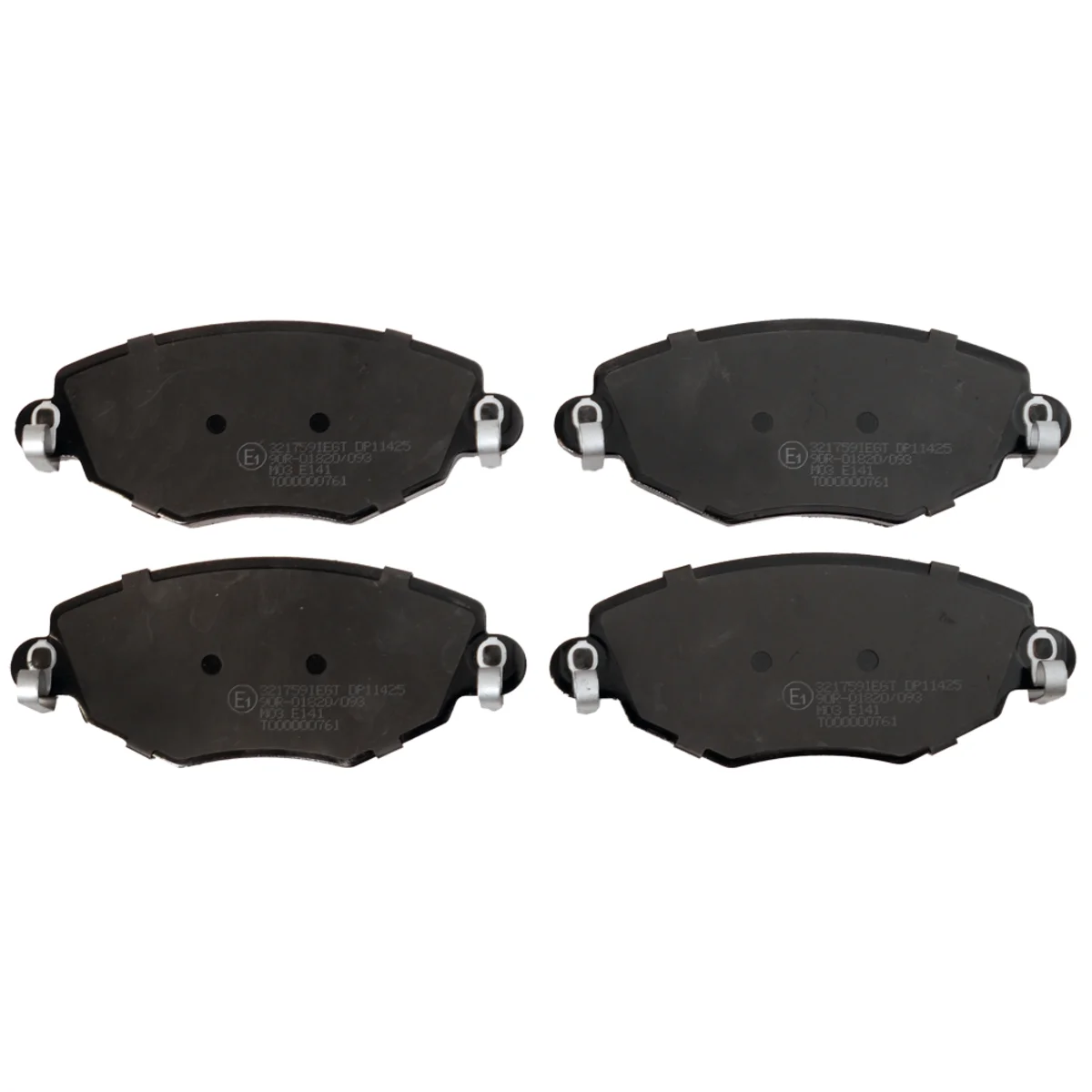 Brake pads set, front axle
